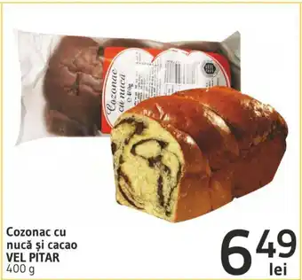 Supeco Vel Pitar Cozonac cu nucă și cacao 400 g Ofertă