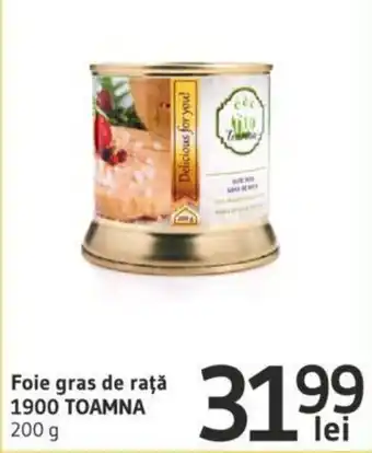 Toamna Foie gras de rață 1900 200 g