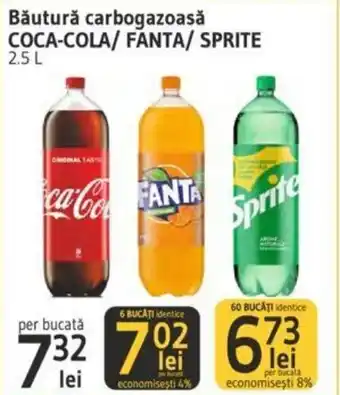Supeco Băutură carbogazoasă Coca-Cola / Fanta / Sprite 2,5 L Ofertă