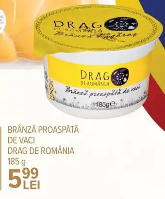 Carrefour Drag de Romănia Brânză proaspătă de vaci 185 g Ofertă