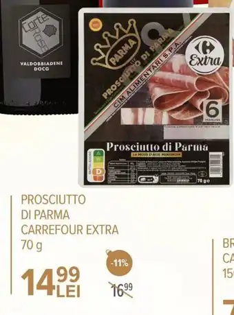 Carrefour Carrefour Extra Prosciutto di parma 70 g Ofertă