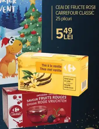 Carrefour Carrefour Classic Ceai de fructe roșii 25 plicuri Ofertă