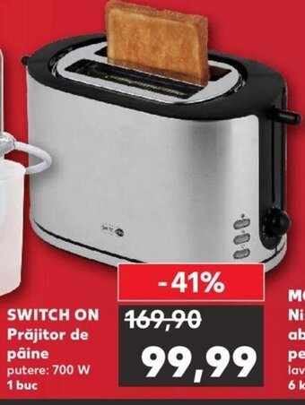 Kaufland Switch On Prăjitor de pâine putere: 700 W 1 buc Ofertă