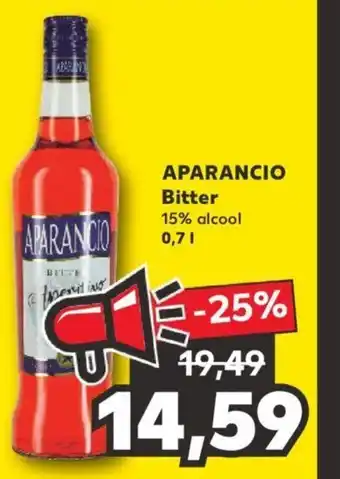Aparancio Bitter 15% alcool 0,7 L