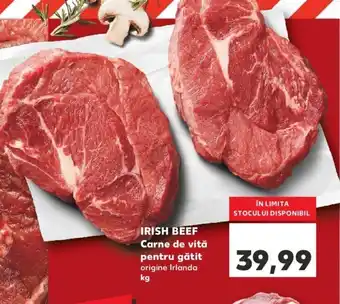 Irish Beef Carne de vită pentru gâtit origine Irlanda per kg