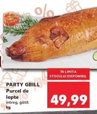Party Grill Purcel de lapte întreg, gătit per kg