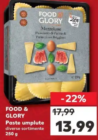Kaufland Food & Glory Paste umplute diverse sortimente 250 g Ofertă