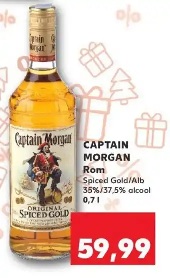 Captain Morgan Rom Spiced Gold / Alb 35% /37,5% alcool 0,7 L