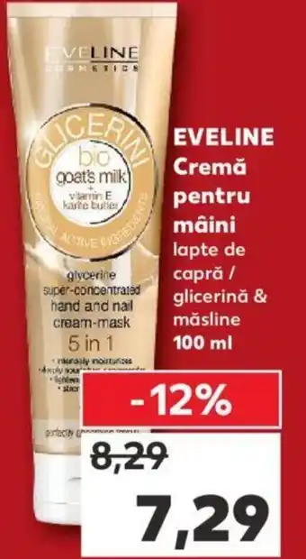 Kaufland Eveline Cremă pentru mâini lapte de capră / glicerină & măsline 100 ml Ofertă