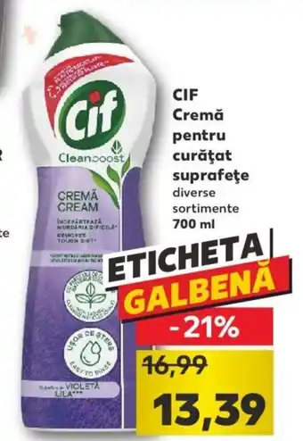 Kaufland Cif Cremă pentru curățar suprafețe diverse sortimente 700 g Ofertă