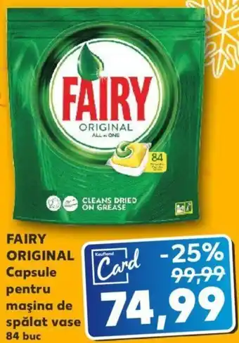 Kaufland Fairy Original Capsule pentru mașina de spălat vase 84 buc Ofertă