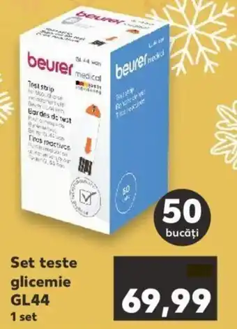 Beurer Set teste glicemie GL44 set 50 bucăți