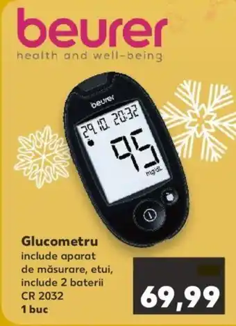 Kaufland Beurer Glucometru include aparat de măsurare, etui, include 2 baterii CR 2032 1 buc Ofertă