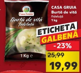 Kaufland Casa Gruia Burtă de vită fideluță 1 kg Ofertă