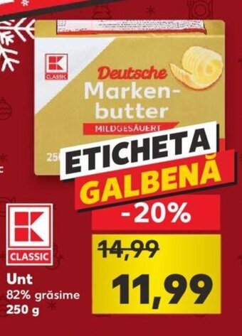 Kaufland Unt 82% grăsime 250 g Ofertă