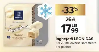 Leonidas înghețată 6 x 20 ml, diverse sortimente per pachet