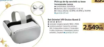 Carrefour Set Ochelari VR Oculus Quest 2 128 GB, Wi-Fi, rezoluție imagine (pixeli): 1832 x 1920, garanție 24 luni Ofertă