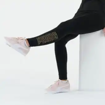 Decathlon Colanţi fitness cu logo negru damă Ofertă