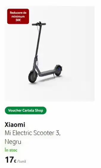 Vodafone Xiaomi Mi Electric Scooter 3, Negru în stoc Ofertă