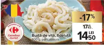 Carrefour Market Burtă de vită, fideluță 800 g per caserolă Ofertă