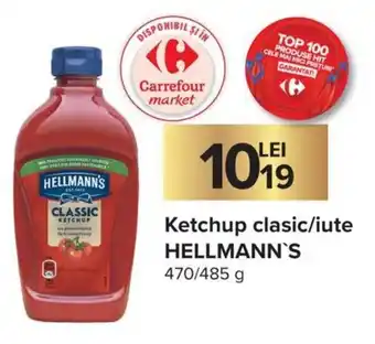 Hellmann's Ketchup clasic/iute 470/485 g