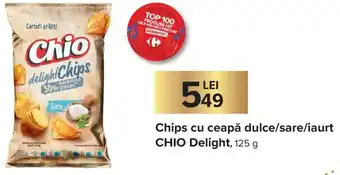 Chio Delight Chips cu ceapă dulce / sare / iaurt 125 g
