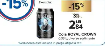Carrefour Market Royal Crown Cola 0.33 L diverse sortimente Ofertă