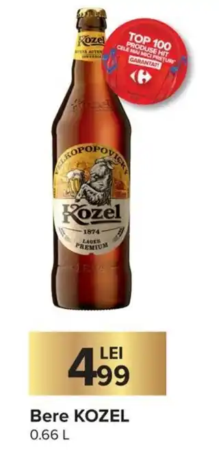 Carrefour Market Kozel Bere 0.66 L Ofertă