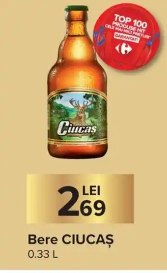 Carrefour Market Ciucaș Bere 0.33 L Ofertă