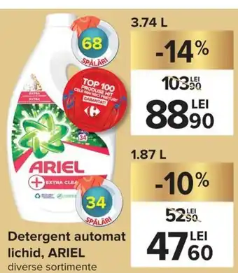 Ariel Detergent automat lichid diverse sortimente 3.74 L