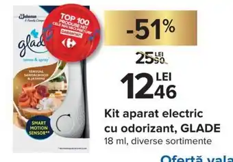 Carrefour Market Glade Kit aparat electric cu odorizant 18 ml diverse sortimente Ofertă