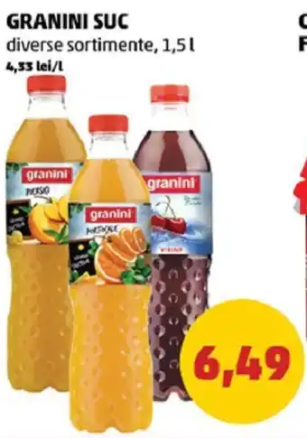 Penny Granini suc 1,5l Ofertă