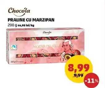Penny Chocola praline cu marzipan 200g Ofertă