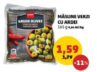 Penny Penny măsline verzi cu ardei 165g Ofertă