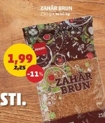 Penny Penny Zahăr brun 250g Ofertă