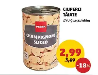 Penny Penny ciuperci tăiate 290g Ofertă