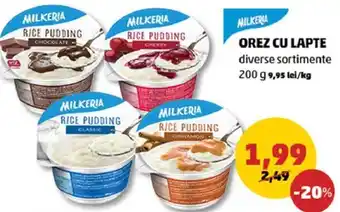 Penny Milkeria orez cu lapte diverse sortimente 200g Ofertă