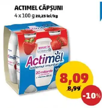Penny Actimel căpșuni 4 x 100g Ofertă