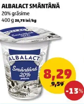 Penny Albalact smântânâ 20% grăsime 400g Ofertă