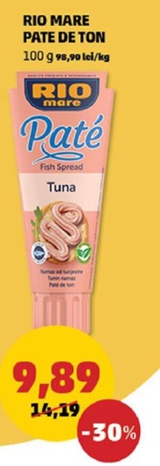 Penny Rio mare pate de ton 100g Ofertă