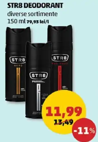 Penny STR8 deodorant diverse sortimente 150ml Ofertă