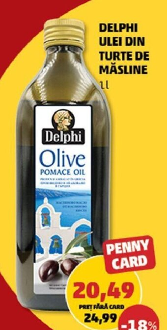 Penny Delphi ulei din turte de măsline 1l Ofertă