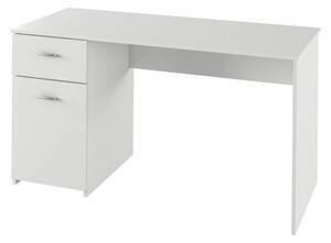Birou bany, pal laminat, alb, 140x60x76 cm