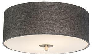 Lampă de tavan țară gri 30 cm - iută tambur