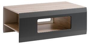 Mese cafea sufragerie cliff, gri/maro, 100x61x38 cm