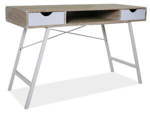 Favi Birou pt calculator b140, alb/stejar sonoma,120x48x76 Ofertă