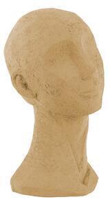 Statuetă decorativă pt living face art, înălțime 28,4 cm, maro nisipiu