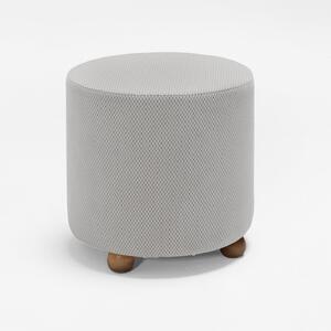 Taburet mario 501, gri deschis, cadru din lemn de fag si mdf/poliester