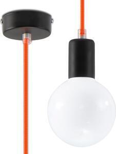 Lustră pe cablu edison 1xe27/60w/230v portocaliu