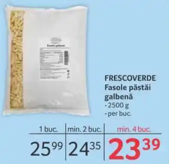 Selgros Frescoverde fasole păstăi galbenă 2,5kg / per buc. Ofertă
